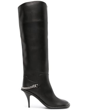 Stella McCartney Ladies Ryder Knee-High Stiletto Boots - Black