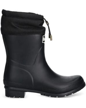 Barbour Mowbray Wellington Drawstring Boots - Black