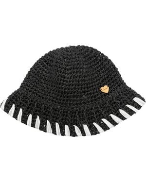 Twinset Woven Hat - ブラック