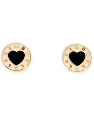 Bimba Y Lola ハート エナメルピアス - メタリック