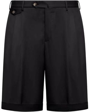 PT Torino Shorts Con Pieghe - Nero