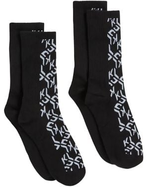 KARL LAGERFELD Calcetines Con Monograma - Negro