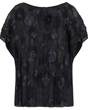 Emporio Armani ジャカード ブラウス - ブラック