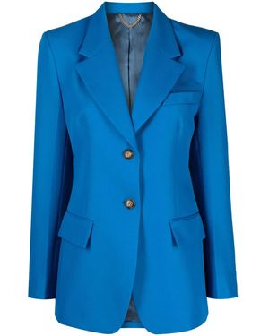 Victoria Beckham Single-Breasted Blazer - Blue