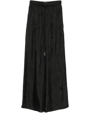 Ann Demeulemeester Paisley-Jacquard Drawstring Pants - Black