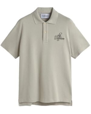 LES HÉRITIERS Embroidered Polo Shirt - Grey