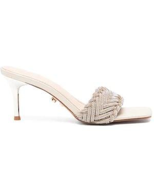 Twentyfourhaitch Braided Square Court Shoes - White