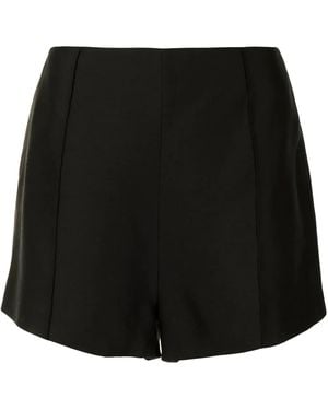 Macgraw Poet Pleat-Detail Shorts - Black