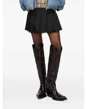 Acne Studios Mini-Plooirok - Zwart