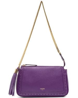 Lancel Premier Flirt Chain Clutch Bag - Purple
