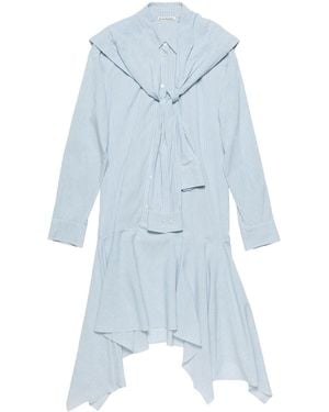 Acne Studios Striped Midi Dress - Blue