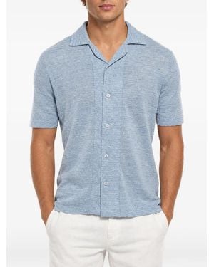 Brunello Cucinelli Camicia Con Colletto Button-Down - Blu