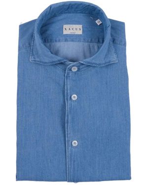 Xacus Long-Sleeve Denim Shirt - Blue