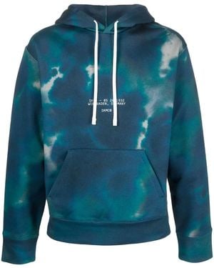OAMC Tie-Dye Cotton Hoodie - Blue