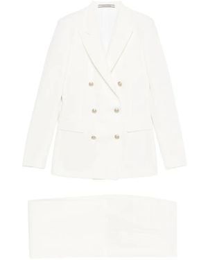 Tagliatore Parigi Double-Breasted Blazer - White