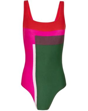 Lenny Niemeyer Cosmopolitan Colour-Block Swimsuit - Green