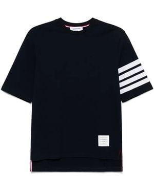 Thom Browne Cotton T-Shirt - Blue