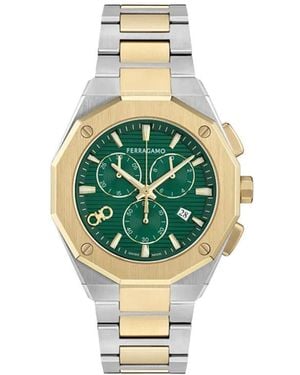 Ferragamo Edge Chrono 42Mm Watch - Blue