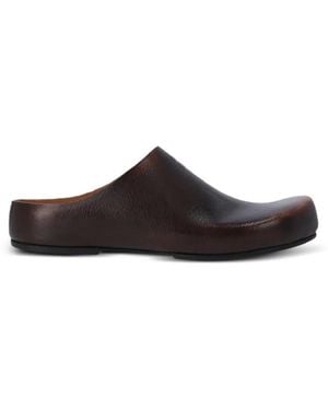 Miu Miu Mules En Cuir - Brown