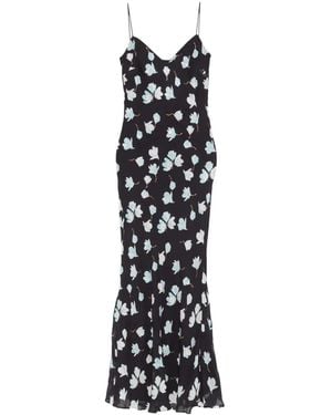 Self-Portrait Floral Midi Dress - White