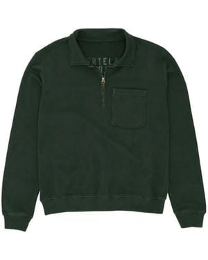 Fortela Yale Quarter-Zip Sweatshirt - Green