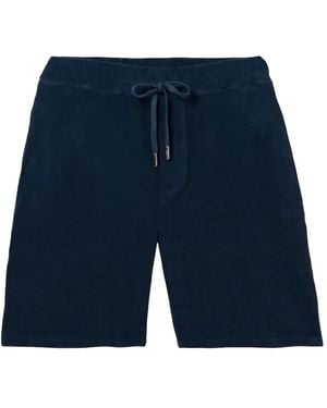 Fedeli Terry Knit Bermuda Shorts - Blue