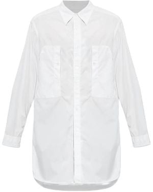 Yohji Yamamoto Oversized Cotton Shirt - White