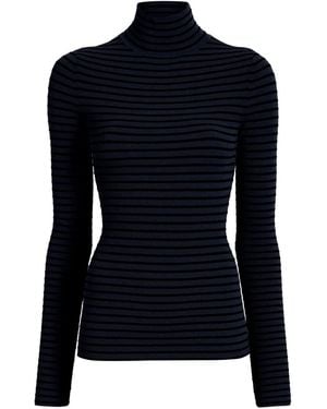 Proenza Schouler Didi Striped Velvet Top - Blue