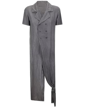 Limi Feu Blazer Largo Con Doble Botonadura - Gris
