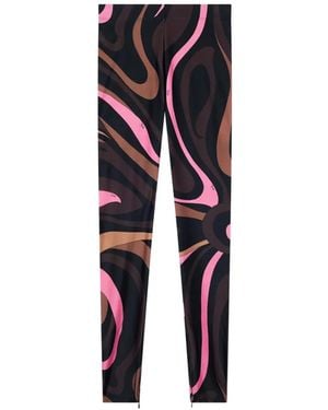 PUCCI Marmo-Print Leggings - Blue