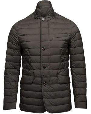 Moorer Zavyer Buttoned Padded Jacket - Grey