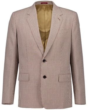 Gucci Gingham-Pattern Blazer - Natural