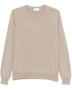 Malo Crew-Neck Jumpers - Natural