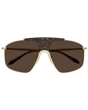 Alaïa Square Pilot Sunglasses - Brown