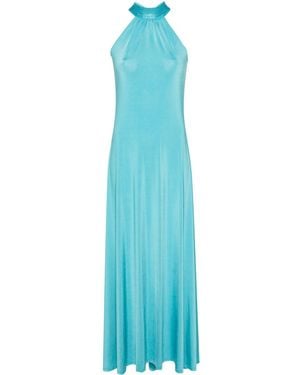 Blugirl Blumarine Crystal-Embellished Jersey Maxi Dress - Blue