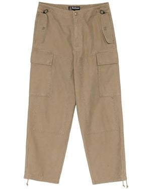 Barbour Barrow Slub Cargo Pants - Natural