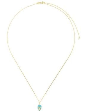 True Rocks Collar Con Colgante De Calavera - Blanco