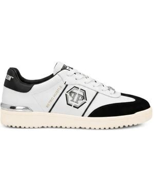 Philipp Plein Low-Top Sneakers Retro Hustle Bicolor - White