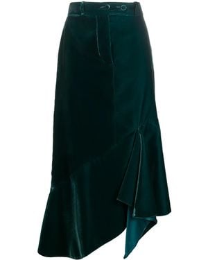 Tom Ford Asymmetric Mid-Length Skirt - Blue