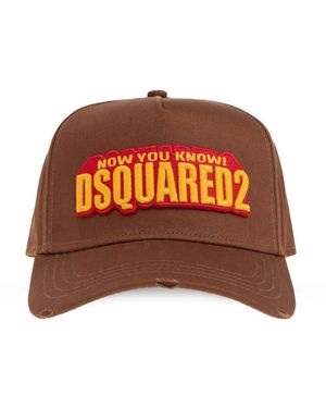 DSquared² Baseballkappe mit Logo-Stickerei - Orange