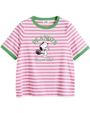 Chinti & Parker Striped T-Shirt - Pink