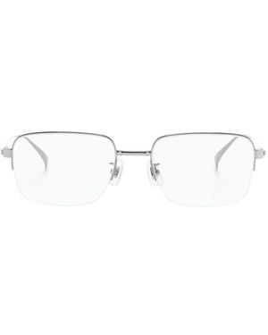 dunhill Rectangle-Frame Glasses - Gray
