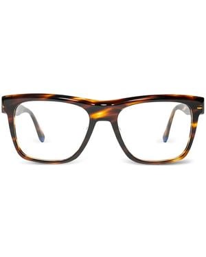 Xavier Garcia Design Ganges Brille Mit Eckigem Gestell - Braun