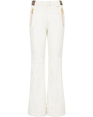 Balmain Skihose Mit Monogrammstreifen - Weiß