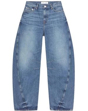 Samsøe & Samsøe Saharpo Jeans Mit Abgerundetem Bein - Blau