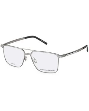 Porsche Design Square-Frame Glasses - White