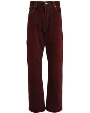Doublet Straight-Leg Jeans - Red