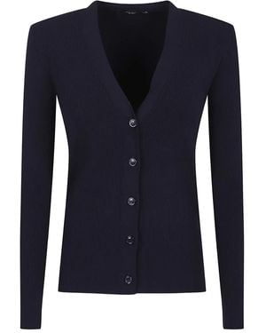 Weekend by Maxmara Geribbeld Vest - Blauw