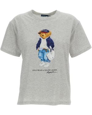 Polo Ralph Lauren Polo Bear Cotton Jersey T-Shirt - Grey