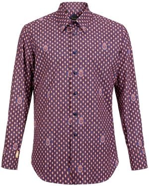 Billionaire Chemise Gabriel Imprimée - Purple